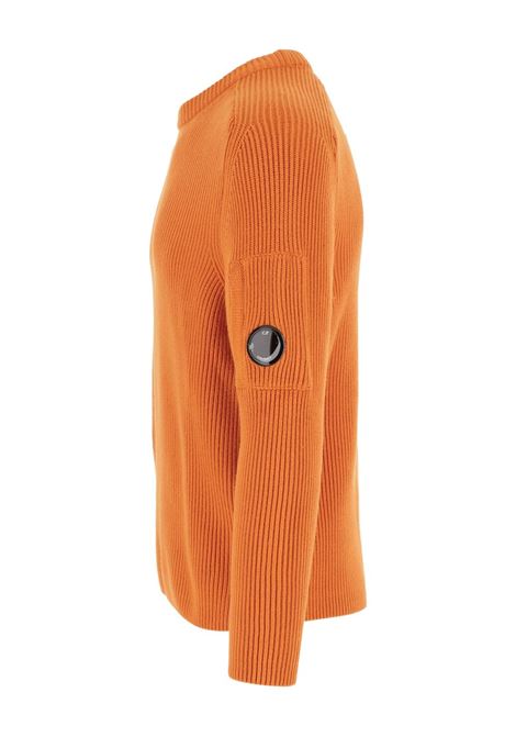 crewneck sweater man orange C.P. COMPANY | 19CMKN015A-006608A434